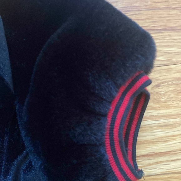 Deux Par Deux Velvet Bow Fur Dress - Picture 4 of 6